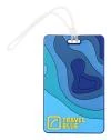 Travel Blue Map modrá visačka na kufr Travel Blue Map modrá visačka na kufr