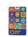 Travel Blue Squares vícebarevná visačka na kufr Travel Blue Squares vícebarevná visačka na kufr