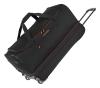 Travelite Basics Wheeled duffle L Black/orange taška Travelite Basics Wheeled duffle L Black/orange taška
