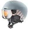 Uvex Rocket Jr Visor Rhino-blush Mat (s5662637000) dětská lyžařská helma Uvex Rocket Jr Visor Rhino-blush Mat (s5662637000) dětská lyžařská helma