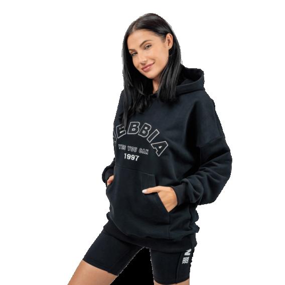 Nebbia Oversize mikina s kapucí GYM RAT 256