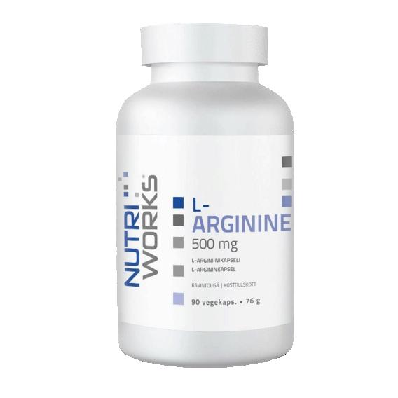 NutriWorks L-Arginine 500mg 90 kapsúl