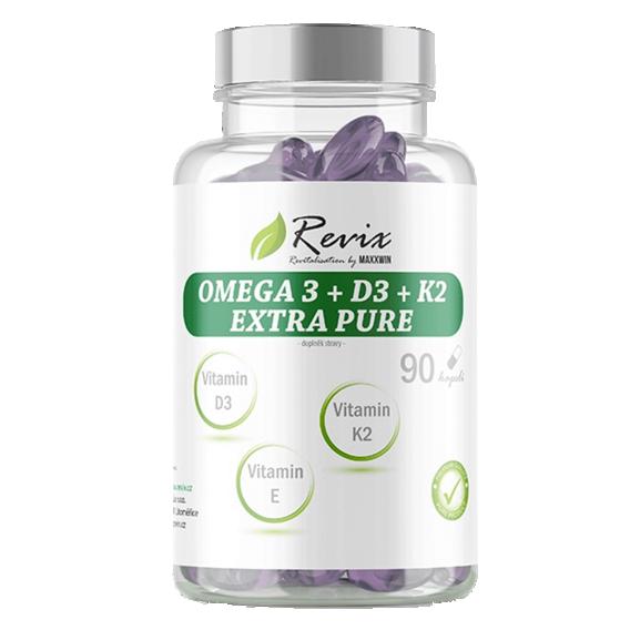 Revix Omega 3 + D3 K2 Extra pure 90 kapslí