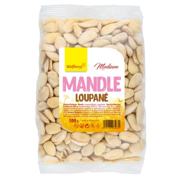 Wolfberry Mandle loupané Medium 500g