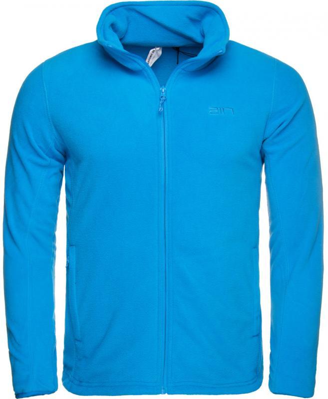 2117 LUND - microfleecová celorozepínací mikina, pánská - sv. modrá POUZE 3XL (VÝPRODEJ)