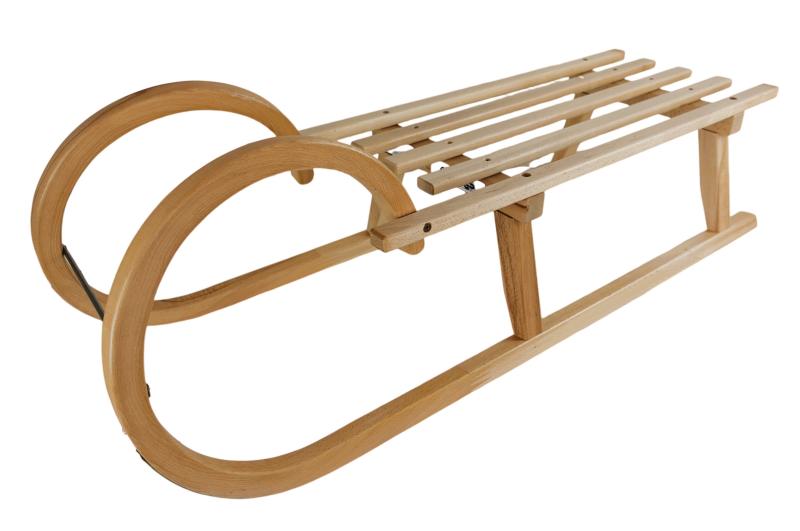 Acra Sáně dřevěné 100cm Rohačky dřevěný sedák