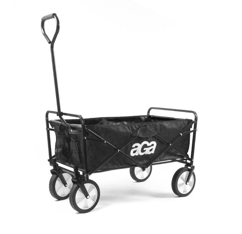 Aga Skladací prepravný vozík MR4610 Čierny
