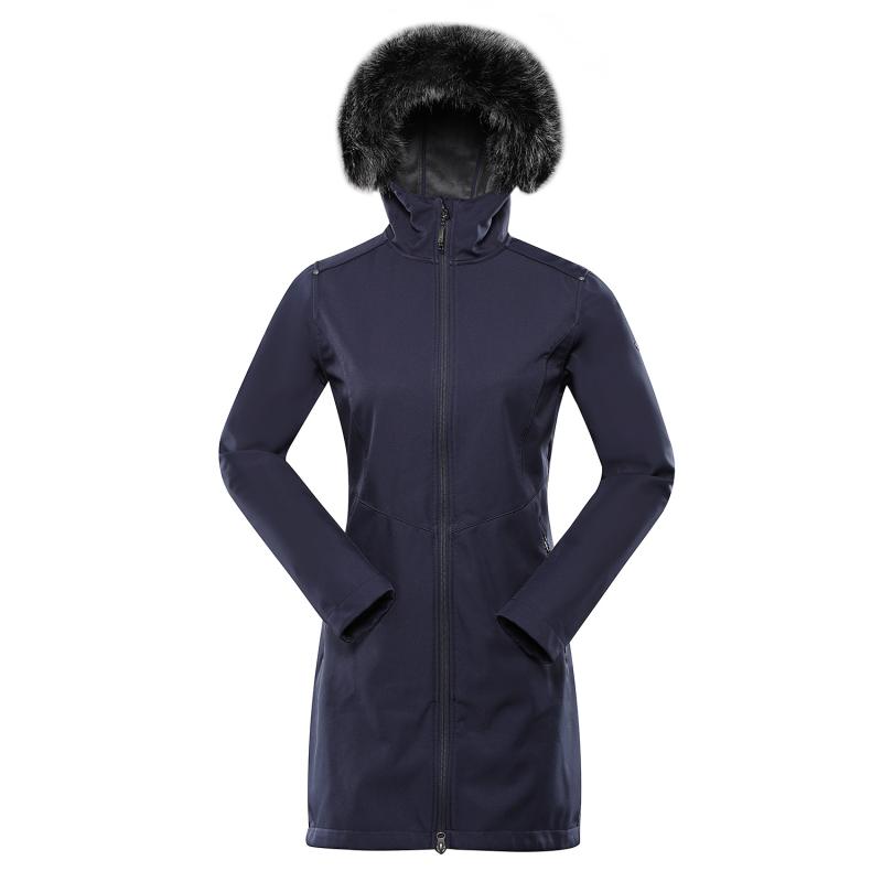 Alpine Pro IBORA dámský modrý softshellový kabát