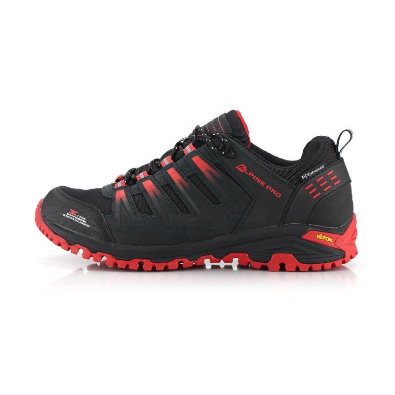 Alpine Pro REWESE černo/červená UNI outdoorová obuv s membránou