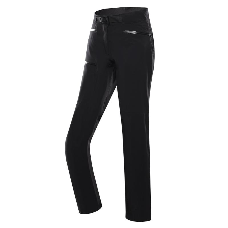 Alpine Pro ZONERA dámské černé outdoorové kalhoty s membránou ptx dlouhé