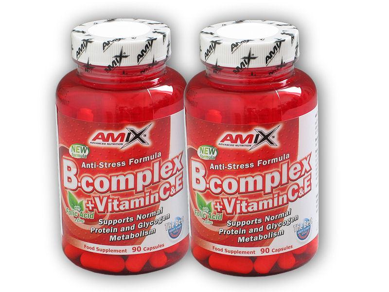 Amix 2x B-Complex + Vitamin C + Vitamin E 90kapslí