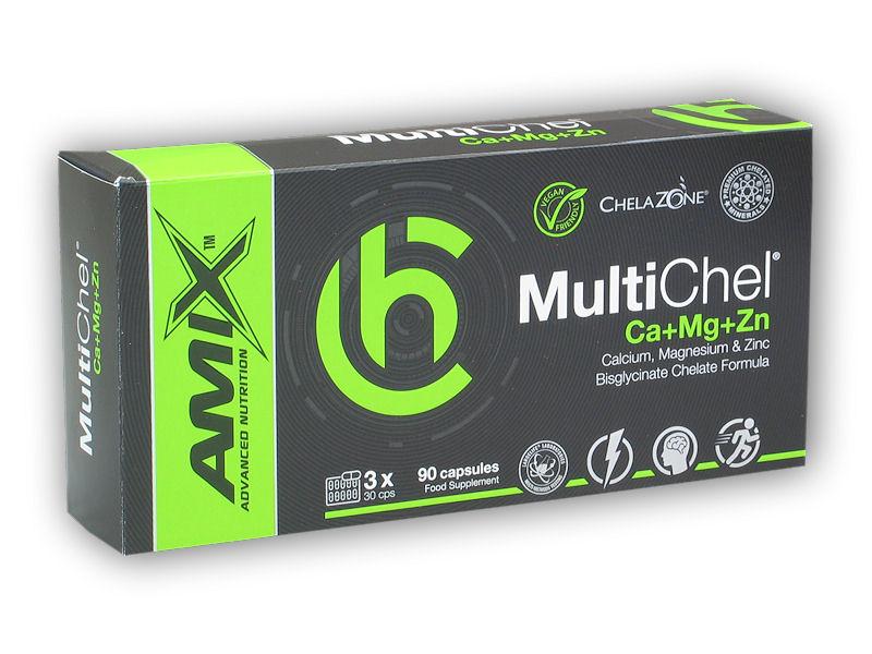 Amix ChelaZone MultiChel Calcium + Magnesium + Zinc 90 Vcps