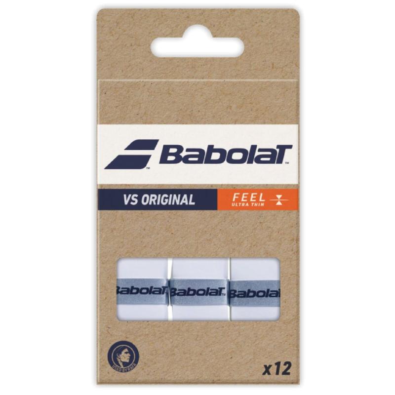 Babolat VS Original X12 overgrip omotávka tl. 0,43 mm biela