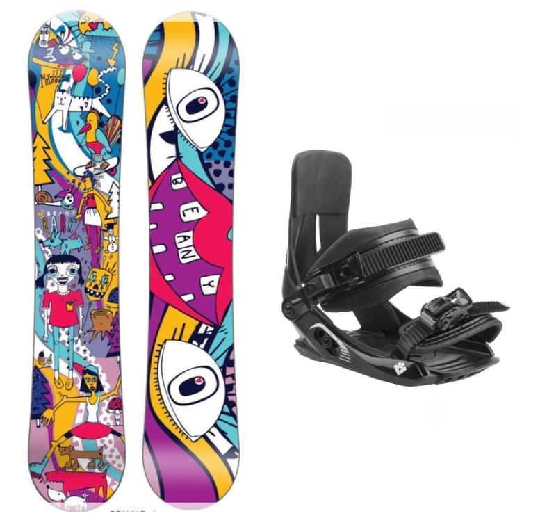 Beany Bark detský snowboard + Hatchey Tactic Junior viazanie