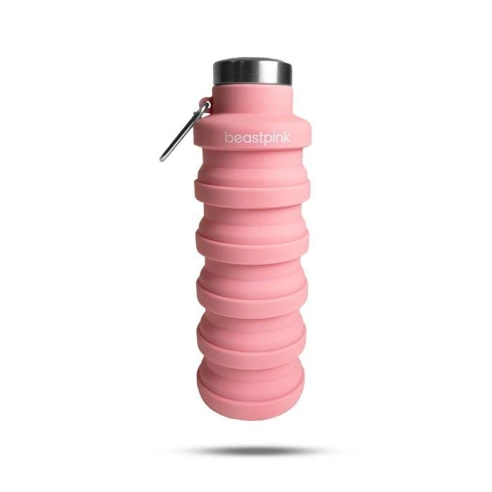 Levně BeastPink Skládací láhev Pink 500 ml