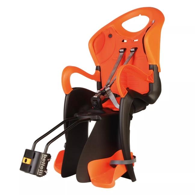 BELLELLI TIGER Standart B-FIX čierna-oranžová/oranžová zadná cyklosedačka