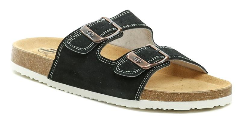 Best Feet BY-113-16-99 černé pánské nazouváky - EU 44