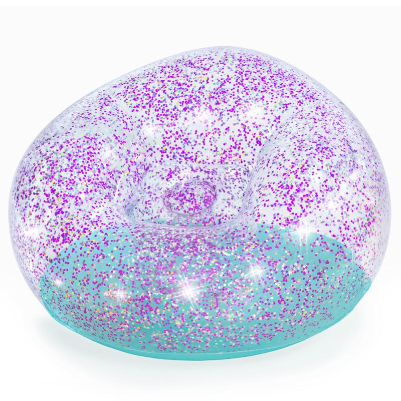 Bestway 75115 Nafukovací křeso GLITTER DREAM 114 x 112 x 66 cm