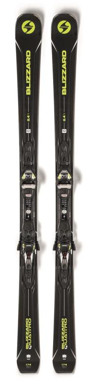Blizzard Quattro 8.4 Ti zjazdové lyže + TPX 12 DEMO black/anthracite/lime