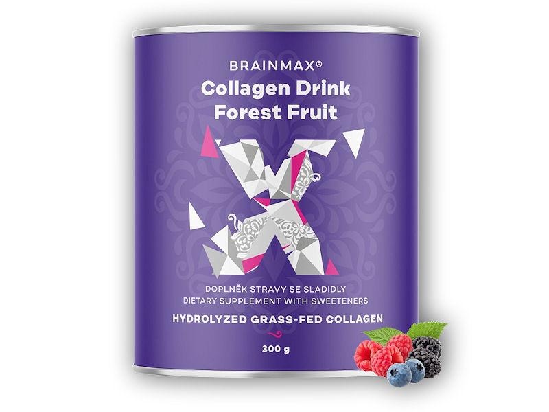 BrainMax Collagen Drink, kolagen nápoj 330g - Lesní ovoce
