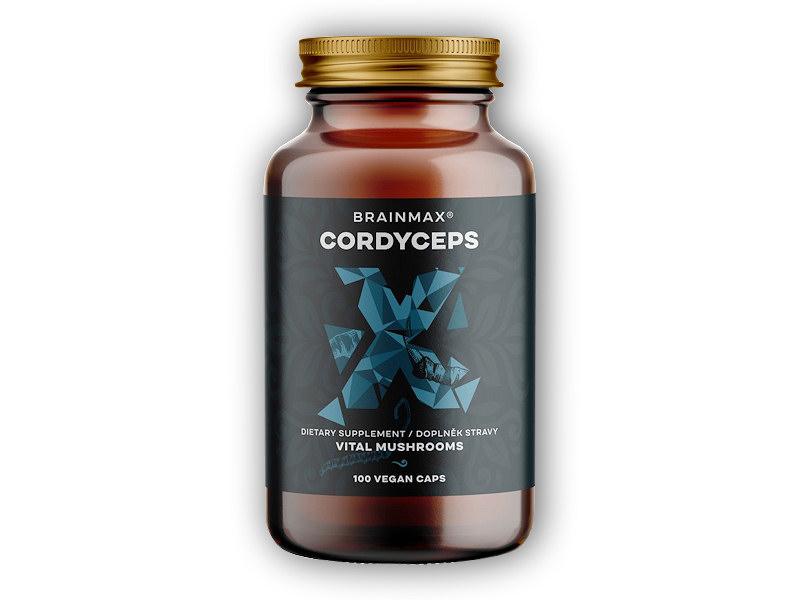BrainMax Cordyceps extrakt 50% koncentrácia polysacharidov 100 rastlinných kapsúl