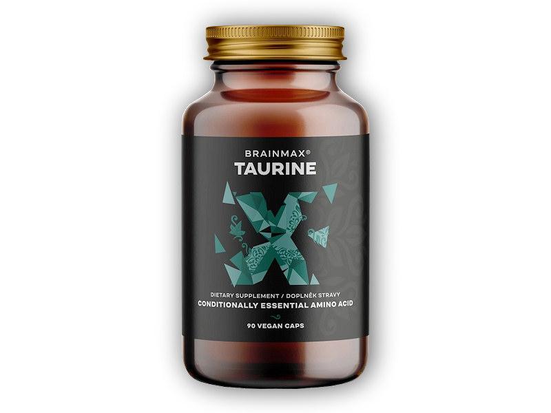 BrainMax Taurine 825mg 90 rostlinných kapslí