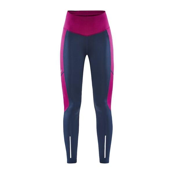 Craft ADV Essence Warm Tights W 1909632 dámske nohavice - modrá s ružovou (698486)