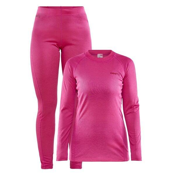 Craft CORE Warm Baselayer W 1909708 dámský set POUZE M - černá (VÝPRODEJ)