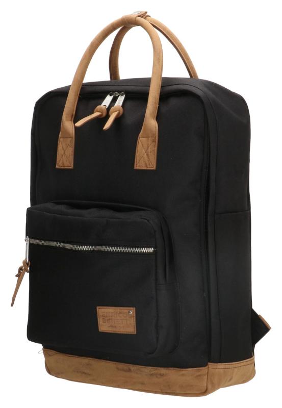 Enrico Benetti Santiago 17" Notebook Backpack 19 l Black batoh