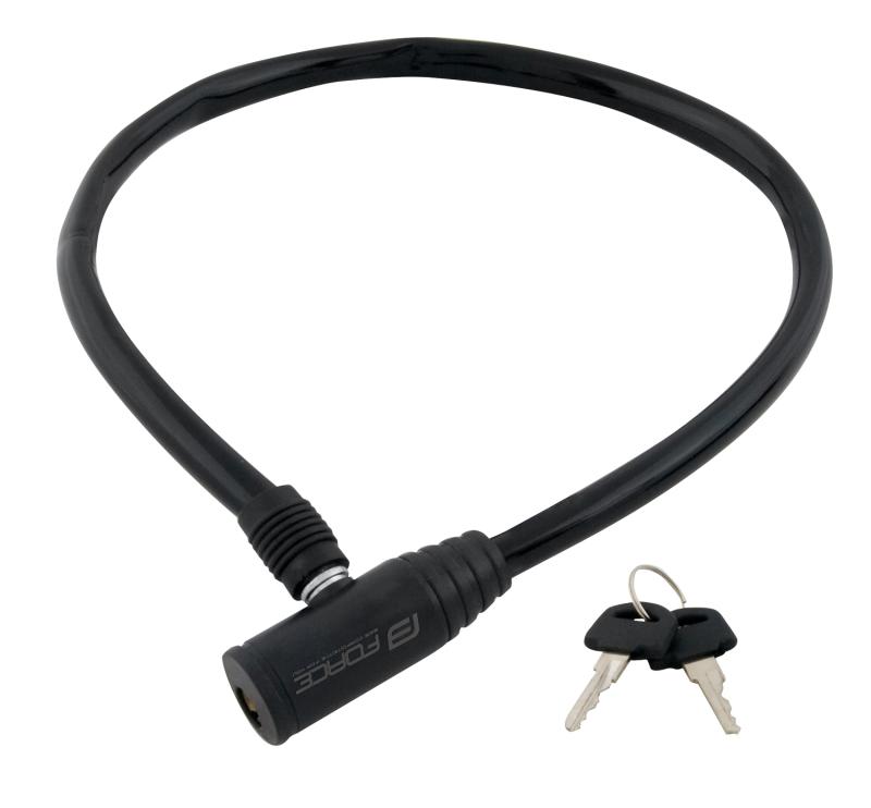 Force Zámek ECO klíčkový bez držáku 70cm/8mm, černý