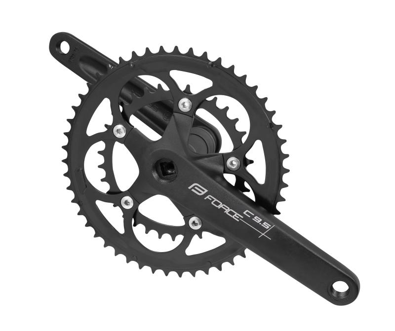 Force Kľuky ROAD C9.5 Al 50/34z 175mm, čierne