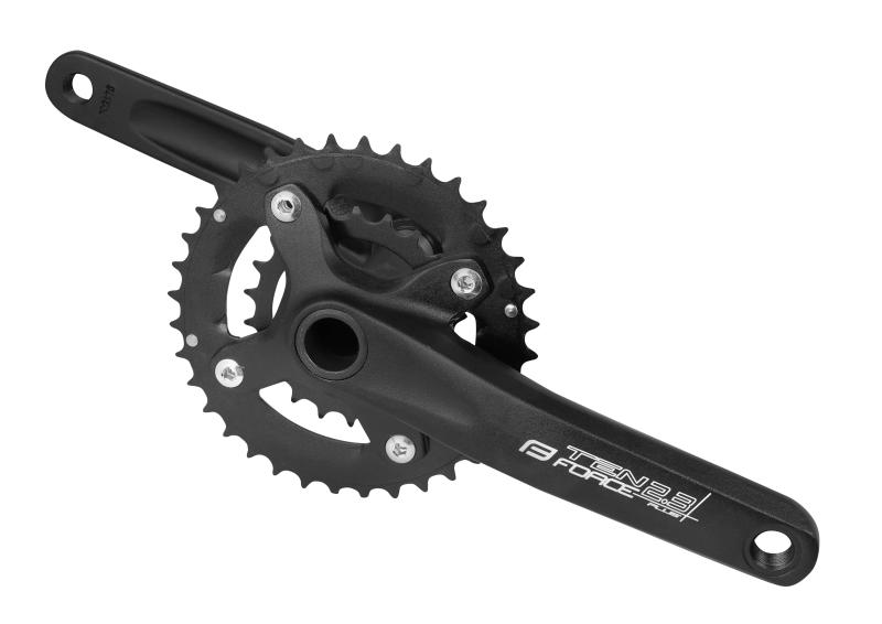 Force Kľuky TEN2.3+ Al 36/22z s osou 175mm, čierne