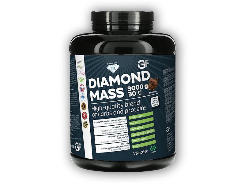 GF nutrition Diamond MASS 3000g POUZE Chocolate (VÝPRODEJ)