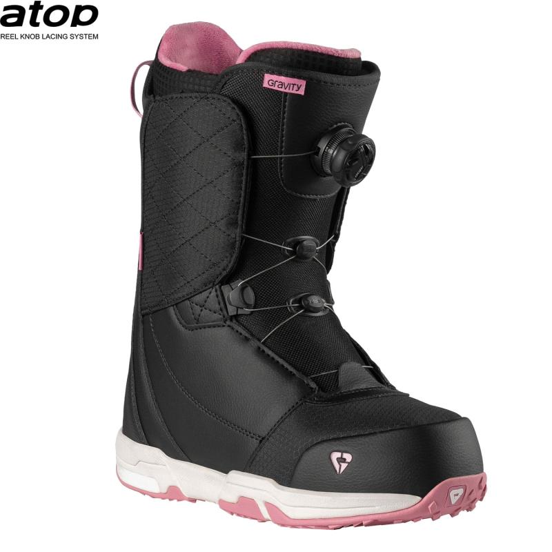 Gravity Aura Atop black/rose 24/25 dámske snb topánky + zľava 200,- na príslušenstvo