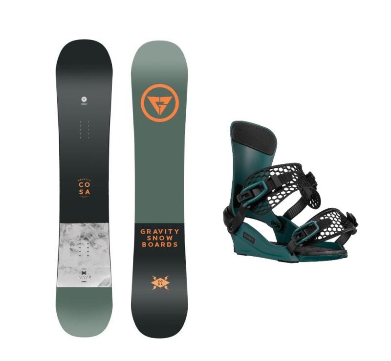 Gravity Cosa 24/25 pánský snowboard + Gravity Drift steel green vázání + sleva 200,- na příslušenství