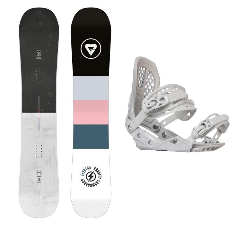 Gravity Electra 23/24 dámský snowboard + Gravity G2 Lady white vázání + sleva 300,- na příslušenství