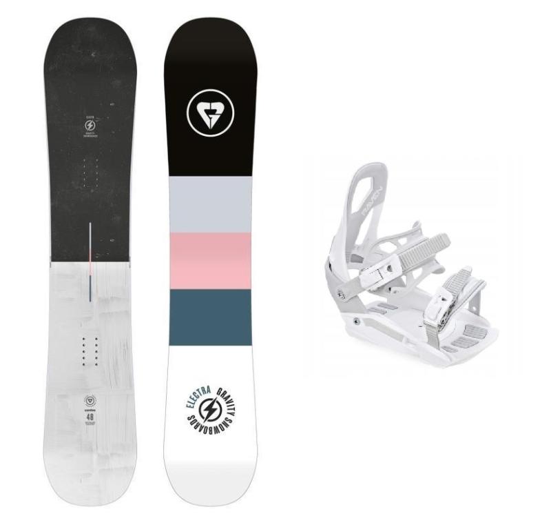 Gravity Electra 23/24 dámsky snowboard + Raven S230 White viazanie