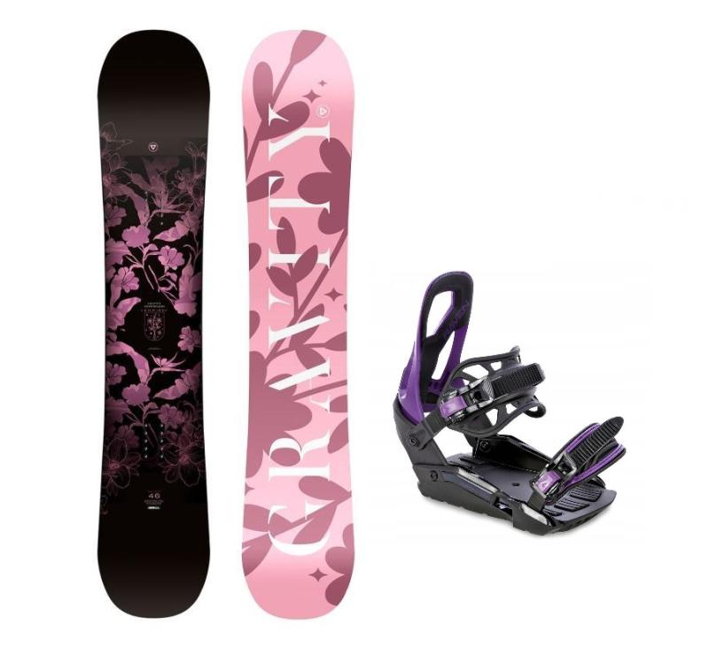 Gravity Empire 24/25 dámsky snowboard + Raven S230 Black/violet viazanie