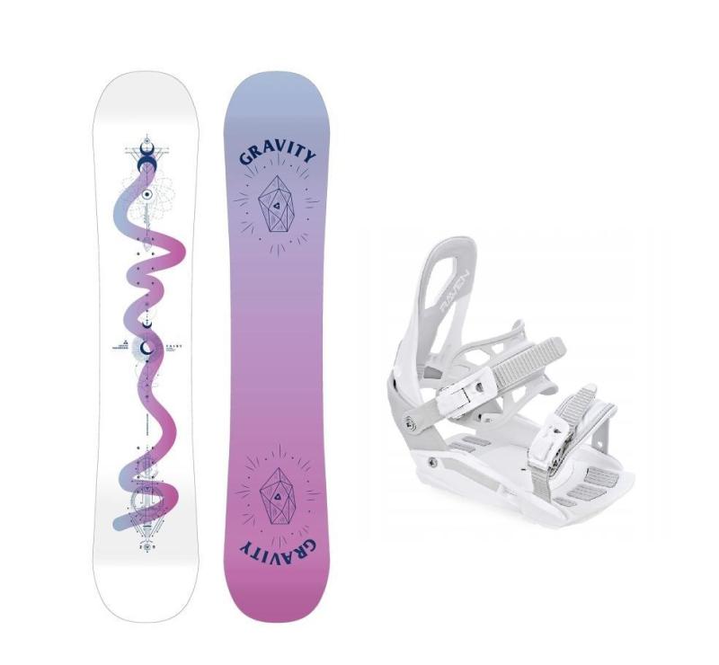 Gravity Fairy 24/25 juniorsky snowboard + Raven S230 White viazanie