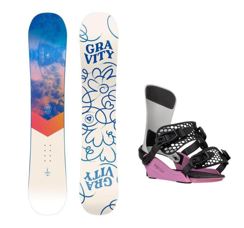 Gravity Mist 24/25 dámský snowboard + Gravity Fenix grey/rose vázání + sleva 500,- na příslušenství