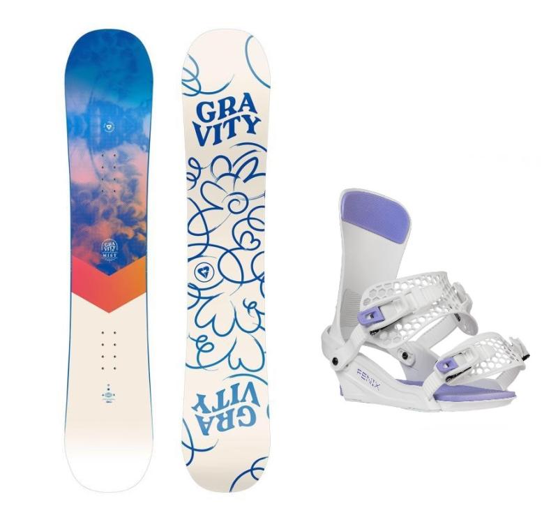 Gravity Mist 24/25 dámsky snowboard + Gravity Fenix white/lavender viazanie + zľava 500,- na príslušenstvo