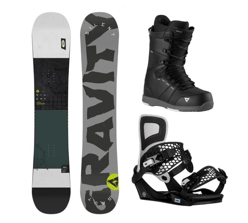 Gravity Silent 24/25 snowboard + Gravity Indy black/white vázání + Gravity Void black/grey boty + sleva 600,- na příslušenství