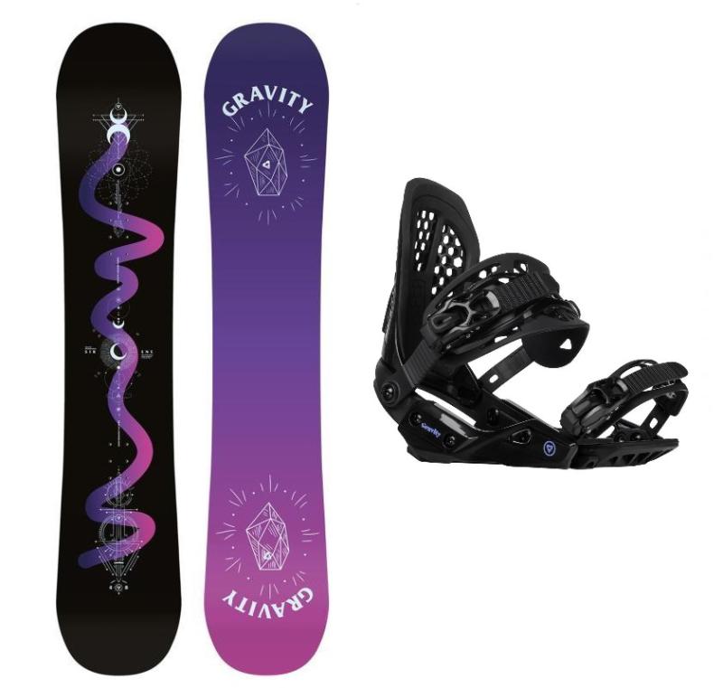 Gravity Sirene Black 24/25 dámsky snowboard + Gravity G2 Lady black viazanie + zľava 400,- na príslušenstvo