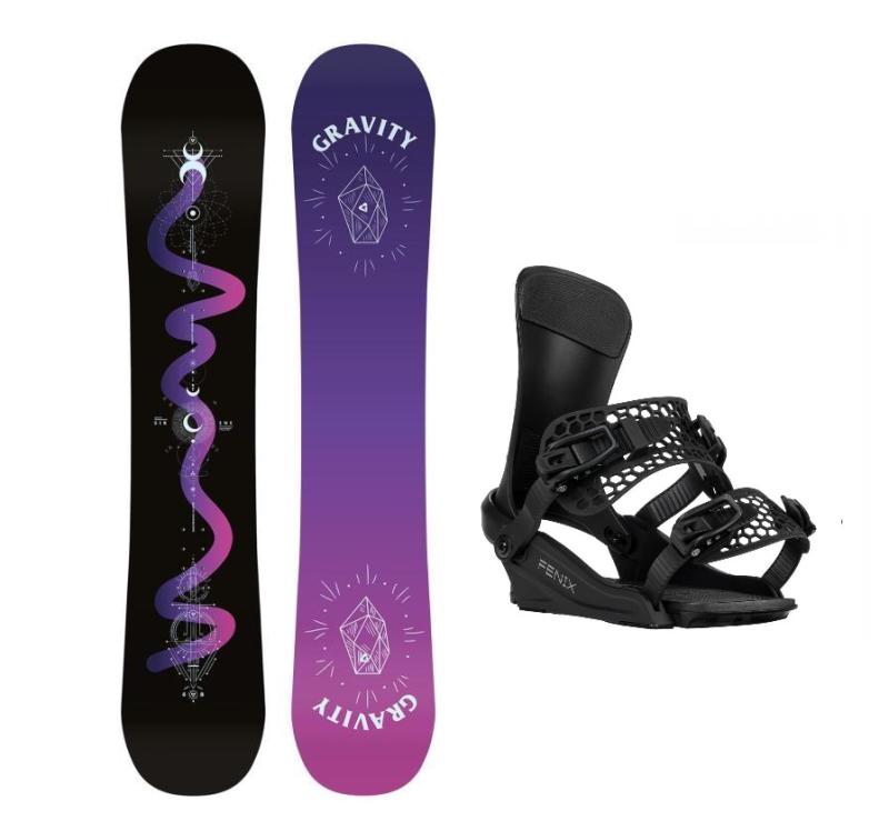 Gravity Sirene Black 24/25 dámsky snowboard + Gravity Fenix black viazanie + zľava 400,- na príslušenstvo
