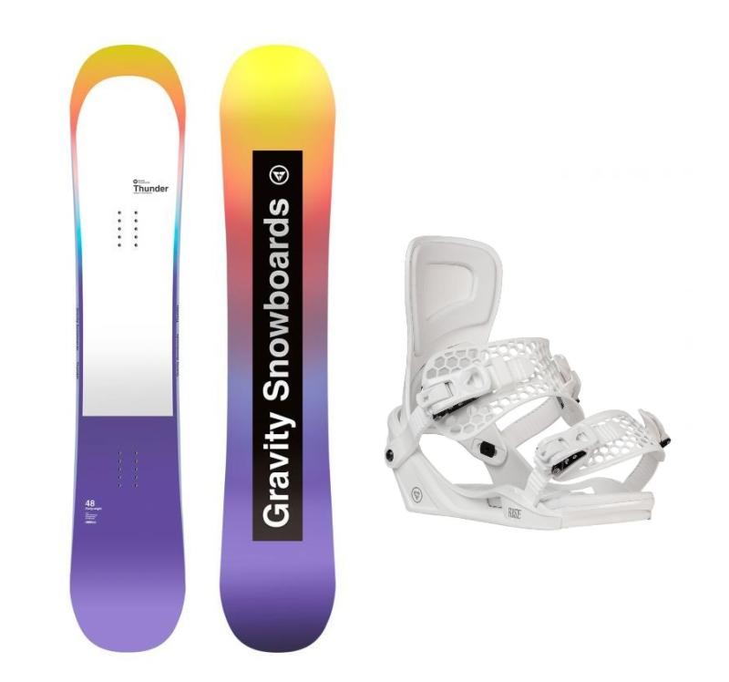 Gravity Thunder 24/25 dámský snowboard + Gravity Rise white vázání + sleva 500,- na příslušenství
