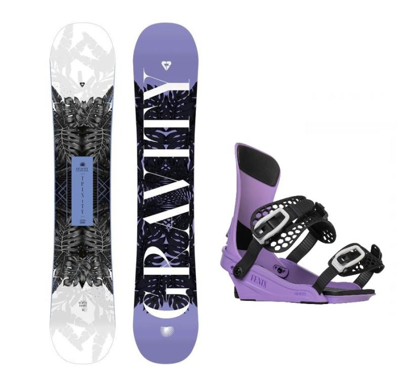 Gravity Trinity 24/25 dámský snowboard + Gravity Fenix levander vázání + sleva 600,- na příslušenství