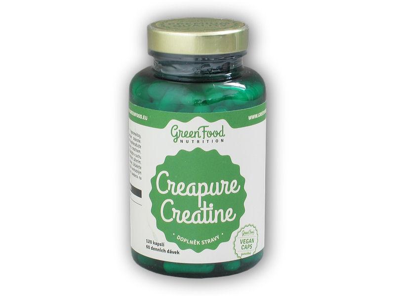 GreenFood Nutrition Creapure kreatín 120 kapsúl