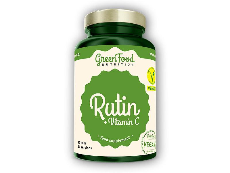 GreenFood Nutrition Rutin + vitamín C 90 kapslí
