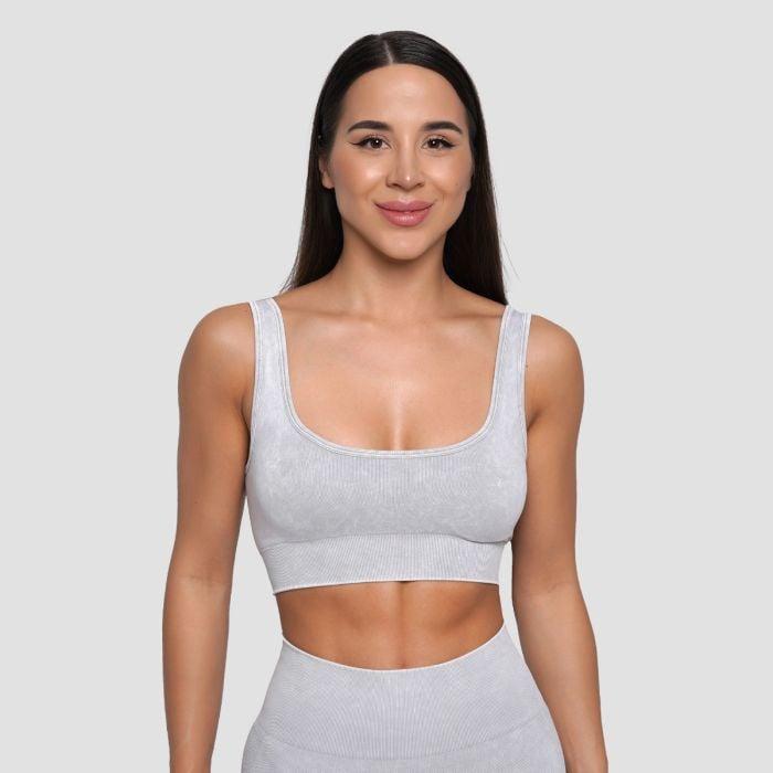 GymBeam Bezešvá sportovní podprsenka Lift Grey