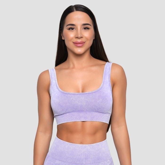 GymBeam Bezešvá športová podprsenka Lift Violet
